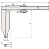 Mitutoyo Nonieskjutmått 534-108 0-1000mm, 0,02mm långa skänklar, finjustering