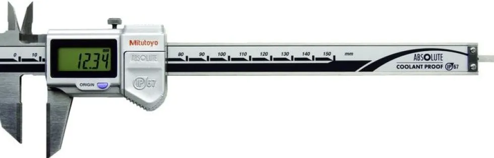Mitutoyo Ritsskjutmått 573-676-20 0-150mm, 0,01mm hårdmetallbel. skänklar, IP67, datautgång