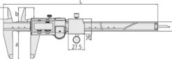 Mitutoyo Skjutmått 573-181-30 för toleransmätning 0-100mm, 0,01mm, datautgång