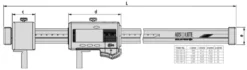 Mitutoyo Skjutmått 552-181-10 i kolfiber 0-450mm, 0,01mm utbytbara mätinsatser, IP66, datautgång