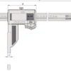 Mitutoyo Skjutmått 552-315-10 i kolfiber 0-60in, 0,0005in, IP66, datautgång