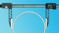 Mitutoyo Skjutmått 552-161-10 i kolfiber 0-24in, 0,0005in extra långa skänklar, IP66, datautgång