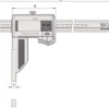 Mitutoyo Skjutmått 552-156-10 i kolfiber 0-600mm, 0,01mm keramiska skänklar, IP66, datautgång