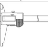 Mitutoyo Skjutmått 551-204-10 med rundade mätytor 0-500mm, 0,01mm standardskänklar, datautgång