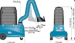 Nederman Svetsutsug mobilt Filtercart+ 230V 3,0m utan lampa