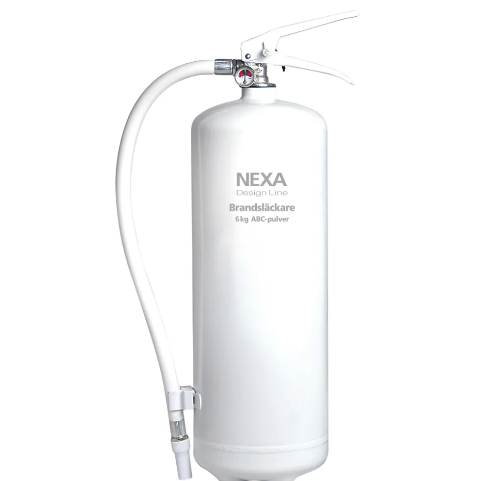 Nexa Brandsläckare 6kg Pulver 43A 233B C Vit
