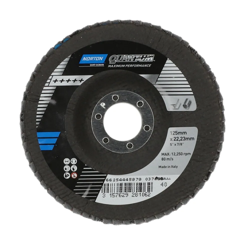 Norton Lamellrondell Quantum 125x22,23mm, konisk