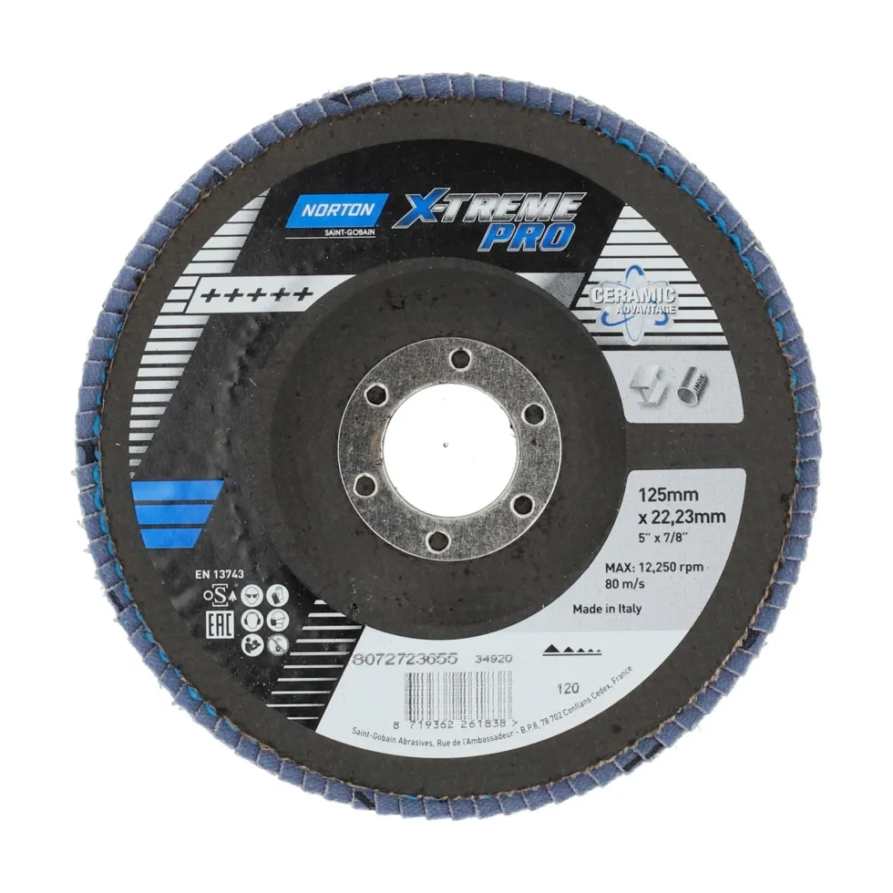 Norton Lamellrondell X-Treme Pro 125x22,23mm, konisk