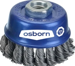 Osborn Axialborste 65mm M14 0,35mm, virad, rostfritt stål