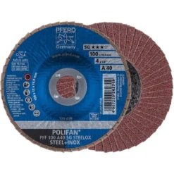 Pferd Lamellrondell Polifan 100x16mm A 40 SG Steelox, rak