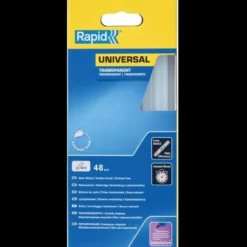 Rapid Limstift Universal Transparent 12mm, rund, 48-pack