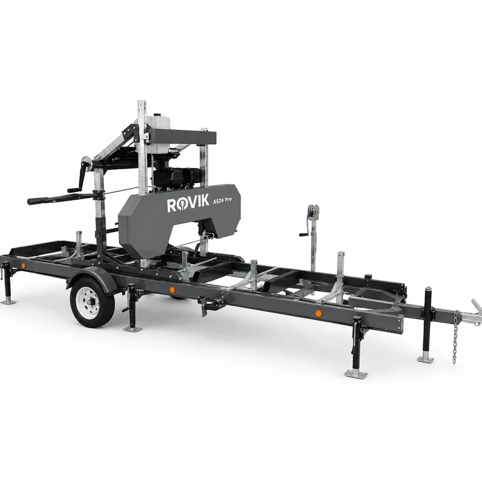 Rovik AS26 Pro Mobilt sågverk med trailer