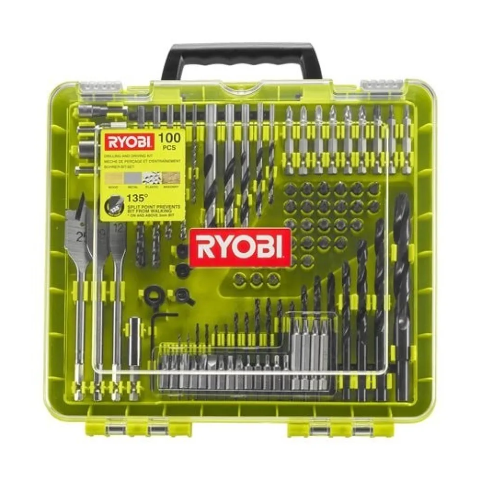 Ryobi Rakdd100 Borr & Bitssats 100 Delar