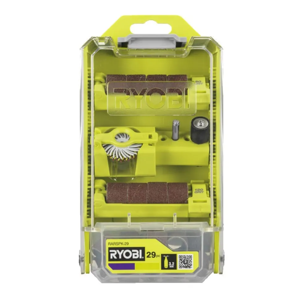 Ryobi RARSPK-29 Kit för slipning 29 delar 3,2mm fäste