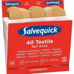 Salvequick Textilplåster 6444 6x40-pack, refill