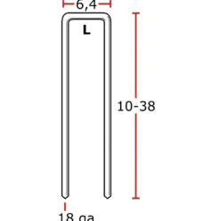 Senco L-klammer 0° FZB 6,4mm Sencote