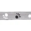Silver Reflect Halsband, L-XL: 40-65 cm/25 mm, Svart/silver