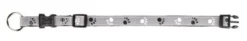 Silver Reflect Halsband, M-L: 35-55 cm/20 mm, Svart/silver