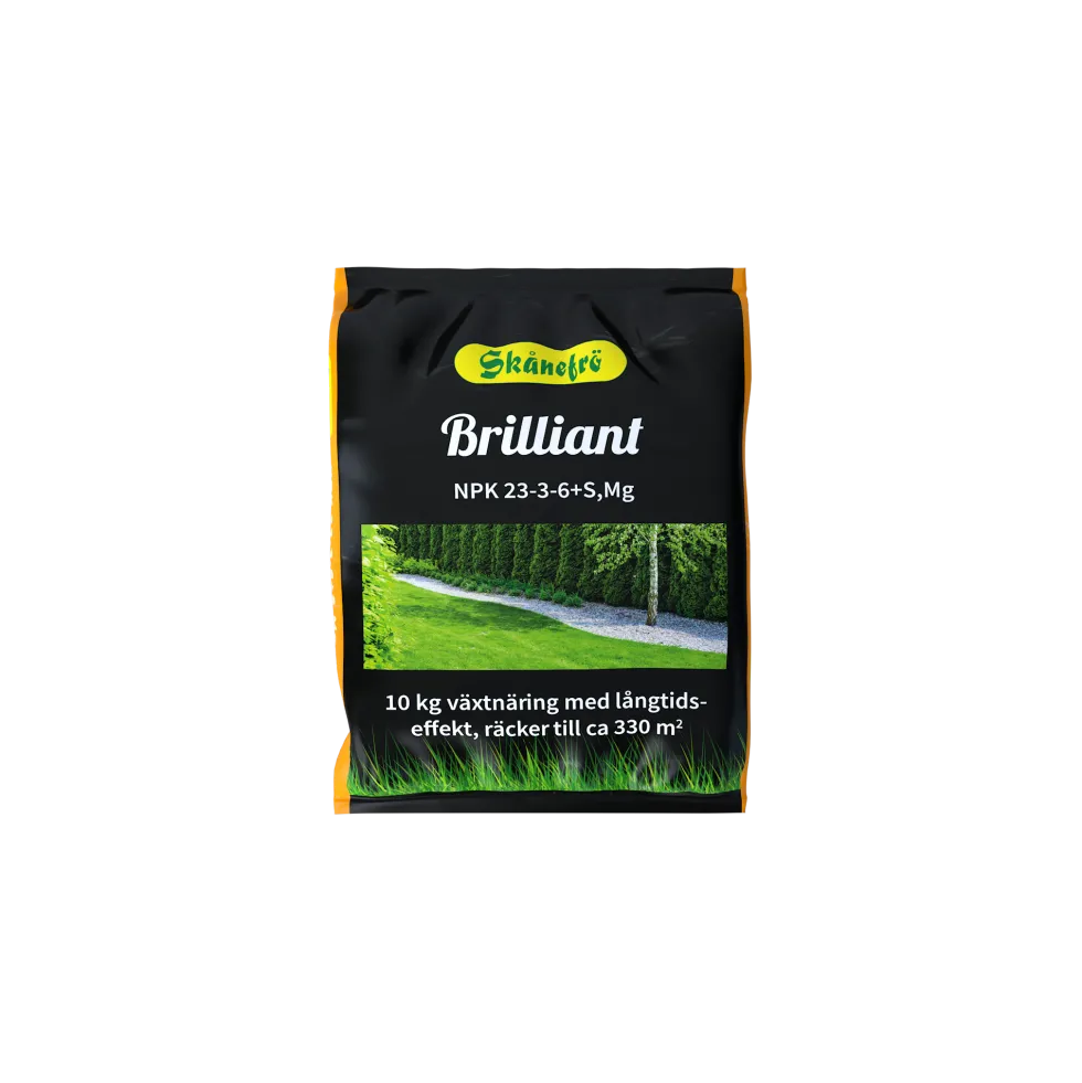 Skånefrö Brilliant 23-3-6 +8S+1Mg 10kg Gräsmattegödsel