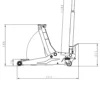 Snit Domkraft 2 Ton Fotpedal