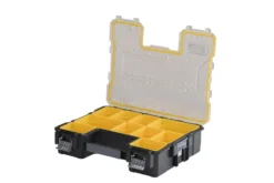 Stanley Sortimentlåda FATMAX PRO, 10 fack, djup, vattentät med metallspännen