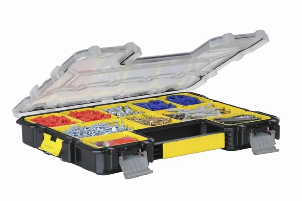Stanley Sortimentlåda FATMAX PRO 10 fack, grund med plastspännen