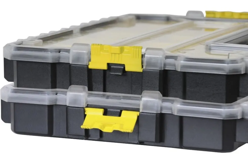 Stanley Sortimentlåda FATMAX PRO 10 fack, grund med plastspännen