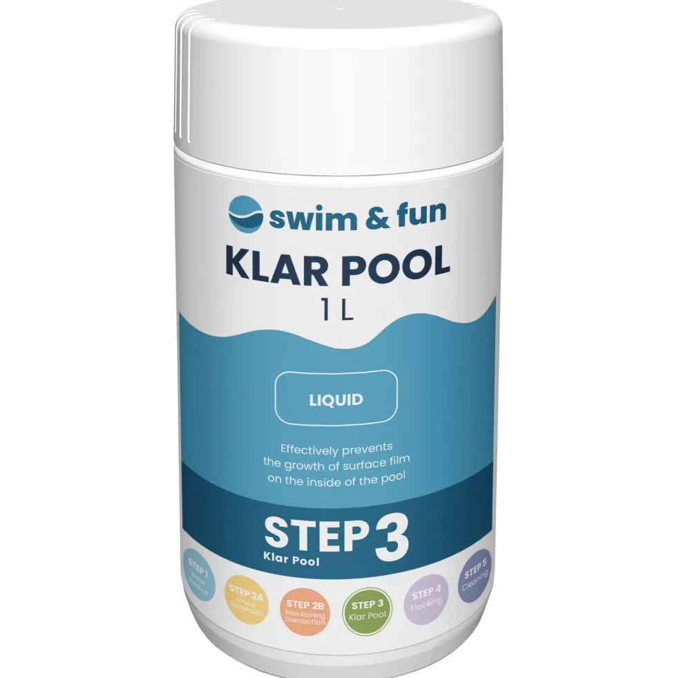 Swim & Fun Klar Pool/Algmedel 1 liter
