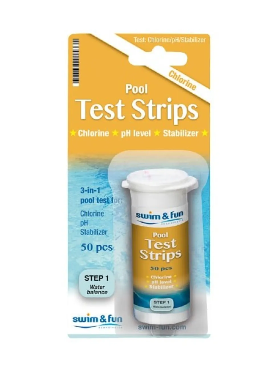 Swim & Fun Test Strips PH/Klor 50 pack