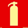 Systemtext Skylt Brandsläckare 210x210 mm