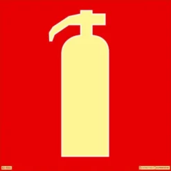 Systemtext Skylt Brandsläckare 210x210 mm