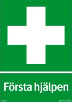 Systemtext Skylt Första hjälpen 210x297mm