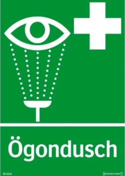 Systemtext Skylt Ögondusch 210x297mm