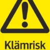 Systemtext Skylt Klämrisk 210x297mm