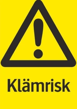 Systemtext Skylt Klämrisk 210x297mm