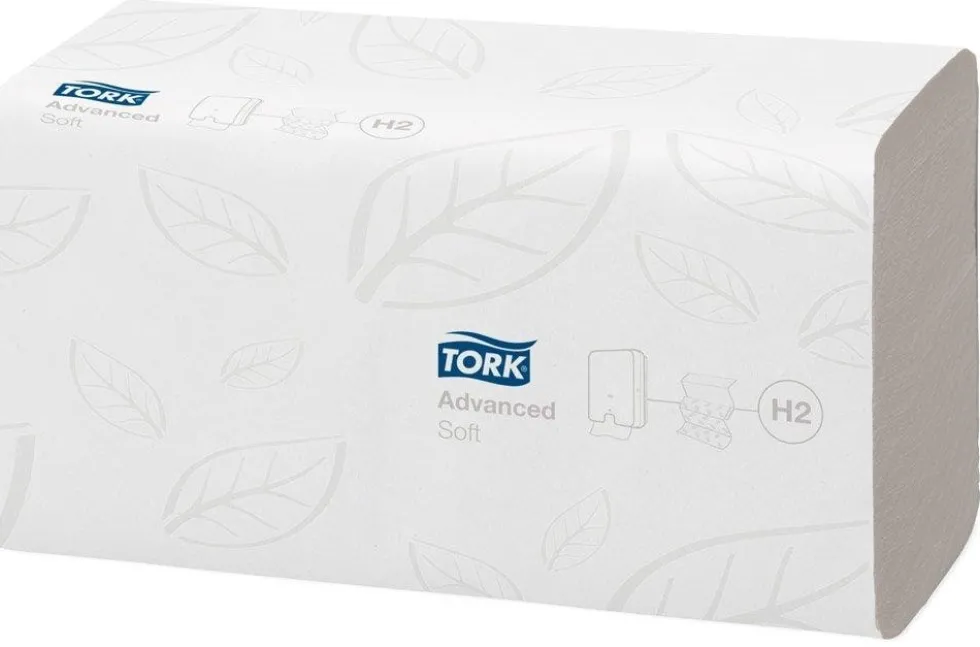 Tork Pappershandduk H2 Xpress Advanced 120289, 2 lager, vit 3780-pack