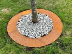 Trädring platt obehandlad rost 60 cm