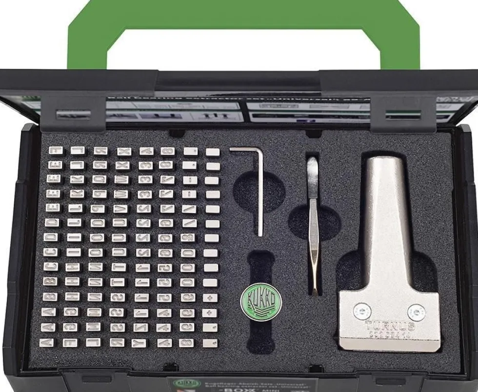 Turnus Stämpelsats 115 delar, 3mm, 0-9 + A-Z, 1200N/mm2
