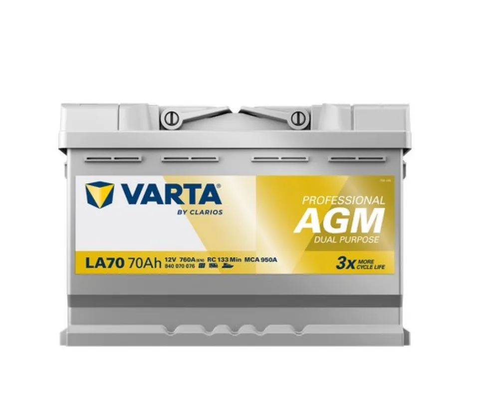 Varta 70Ah Start/förbrukning Professional DP AGM LA70