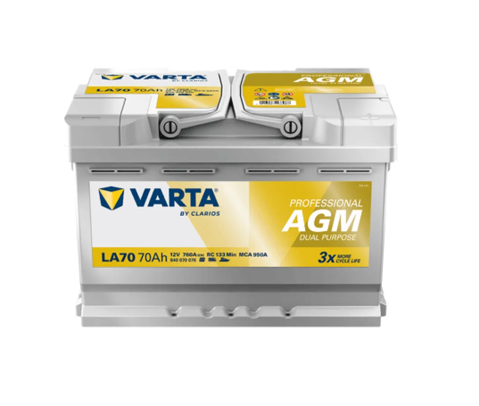 Varta 70Ah Start/förbrukning Professional DP AGM LA70