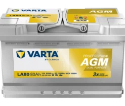 Varta 80Ah Start/förbrukning Professional DP AGM LA80