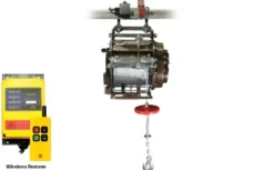 Warrior Winches Byggvinsch 500KG IP65 inkl trådlös fjärrkontroll, 230V