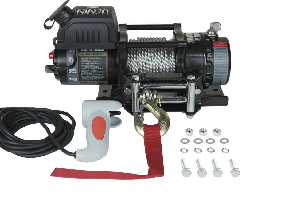 Warrior Winches Ninja 4500 Vinsch, 12V Stålvajer