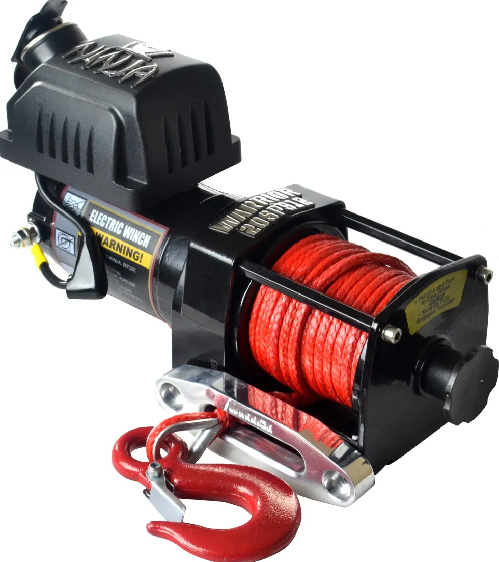 Warrior Winches Ninja 2000 Vinsch, 24V Armortek syntet