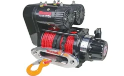 Warrior Winches Predator Twin Motor 10000lb Vinsch, 12V Armortek & Trådlös fjärrkontroll