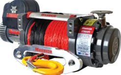 Warrior Winches Samurai 17500 Heavy Duty, 24V Armortek syntet Vinsch