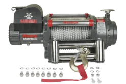 Warrior Winches Samurai 20,000 Heavy Duty, 12V Stålvajer Vinsch