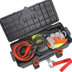 Warrior Winches Trojan 4000 Portabel Vinsch, 12V Stålvajer