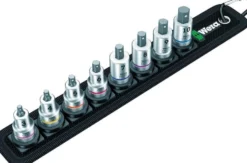 Wera Bitshylsa i sats 3/8 Zyklop B2 Insex 3-10mm 8 delar
