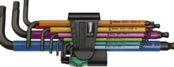 Wera Sexkantnyckel med kula i sats 1,5-10mm 9 delar, Multicolor